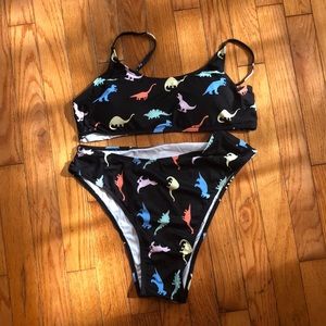 Shein women’s dinosaur bikini. Women large.